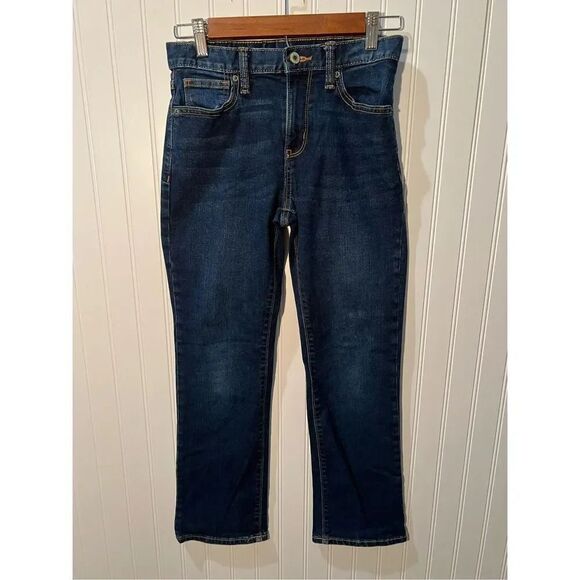 Old Navy Bootcut Blue Jeans Boys 12 Dark Denim Classic Western KidCore Play-wear - Picture 1 of 8